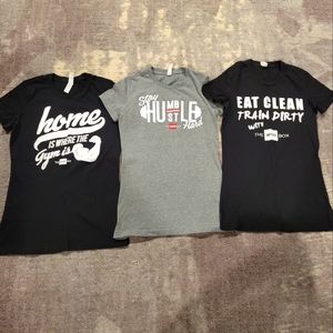 Lot of 3 WOD Box Tees